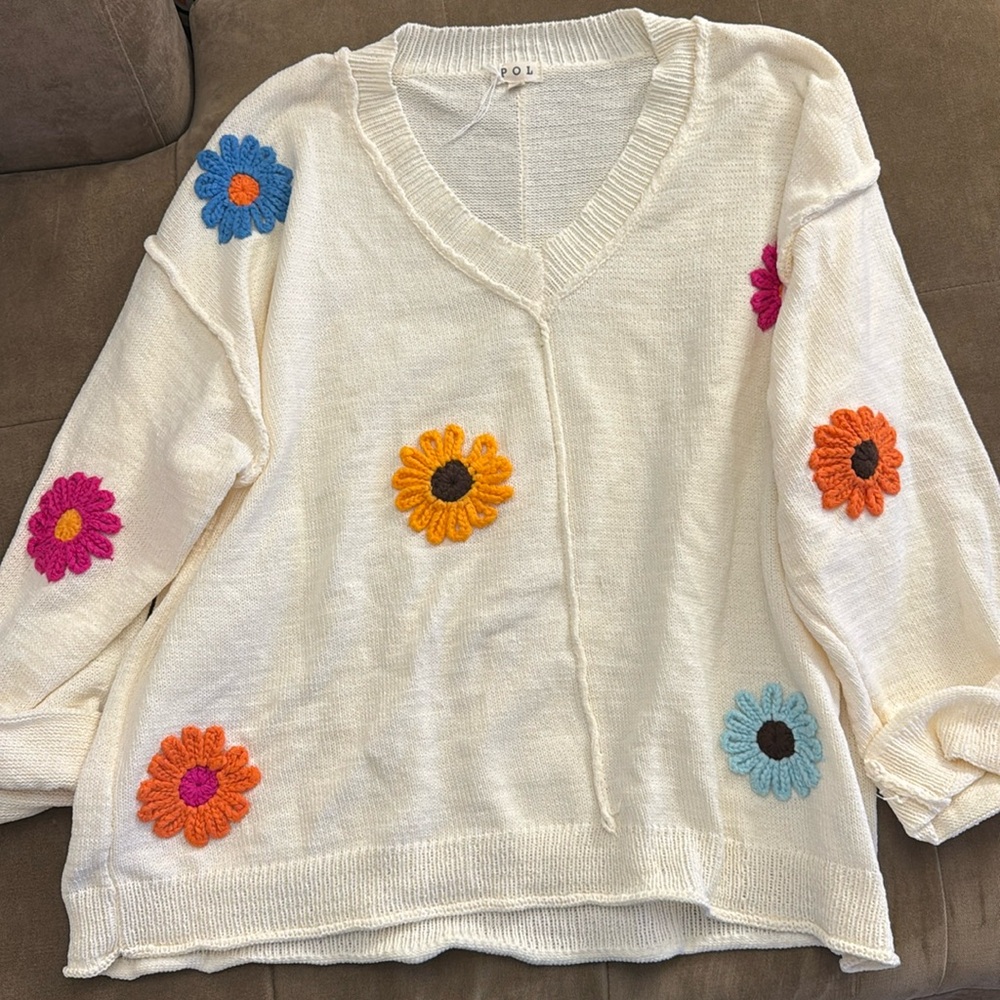 Embroidered sweater